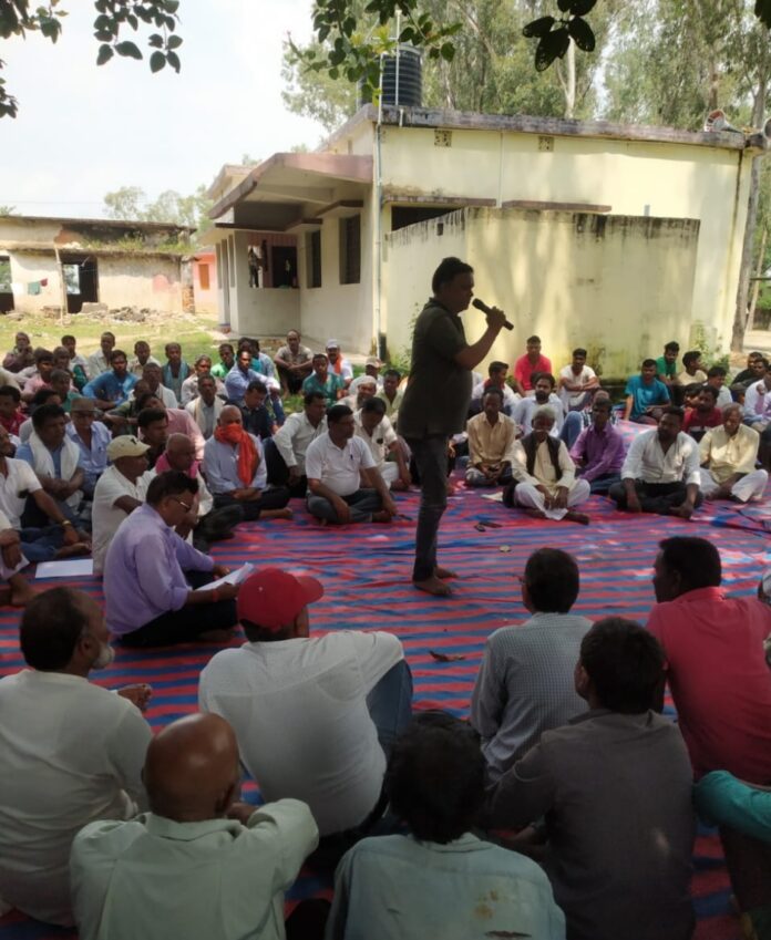 Displaced land ryots put a demand before NTPC regarding problems, warned of agitation