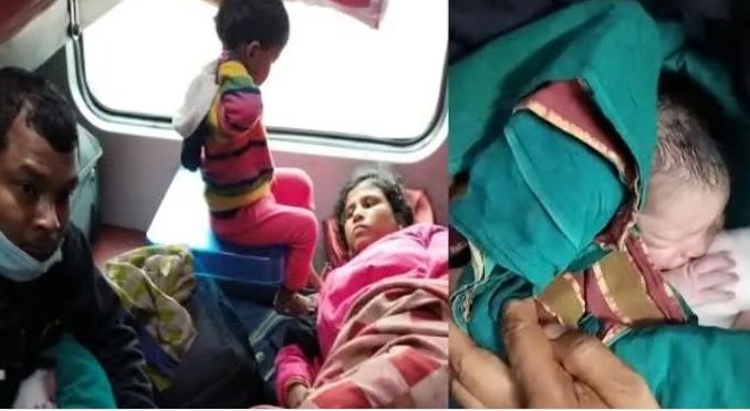 Woman gave birth to a child in Rajdhani Express train in Dhanbad, both mother and child are healthy